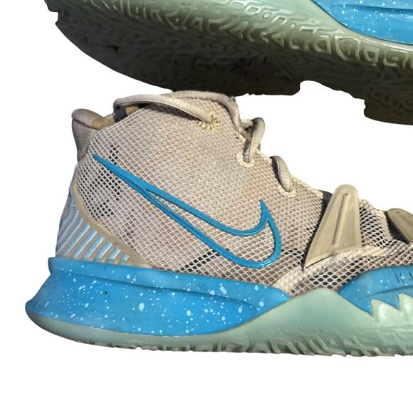 NIKE KYRIE 7 (GS) "RIPPLE" GRAIN BROWN-AQUAMARI SZ 5.5Y CT4080-207 - Picture 2 of 11